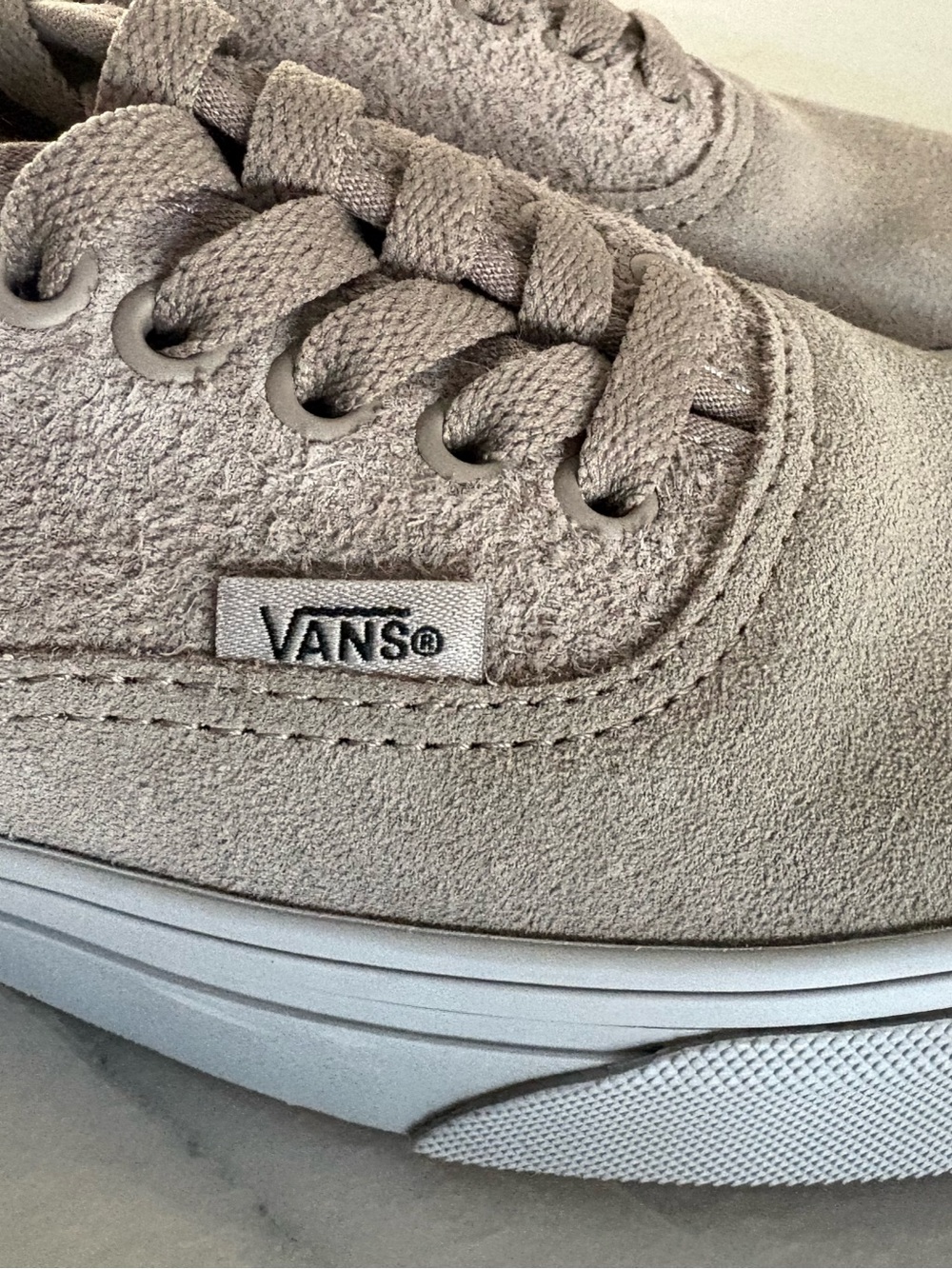 Vans Women's Suede Athletic Sneakers in Light Gray